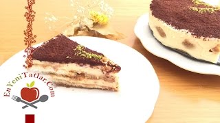 Tiramisu Tarifi  Kedi Dilli Tiramisu Tarifi  Yalancı Tiramisu Tarifi [upl. by Pastelki]