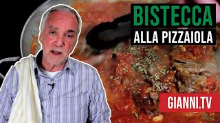 Bistecca alla Pizzaiola Italian Recipe  Giannis North Beach [upl. by Adnohsar1]