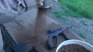 Steyr AUG A3 Dirt Reliability Test [upl. by Ekle]