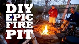 How To Build the ULTIMATE Fire Pit [upl. by Annohsak]