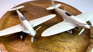 Building Messerschmitt Bf 109G10 and Spitfire MkV  172 REVELL [upl. by Guillaume]