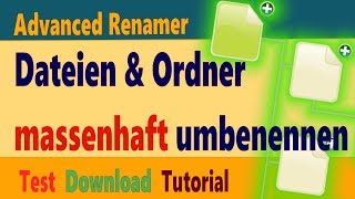 Mehrere Dateien umbenennen Advanced Renamer Test amp Download [upl. by Lomasi268]