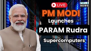 LIVE PM Modi dedicates to nation 3 PARAM Rudra Supercomputers pmmodilive NarendraModi [upl. by Yeoz]