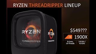 AMD Ryzen Threadripper 1900x With 8 Cores 16 Threads on X399 [upl. by Niveg]