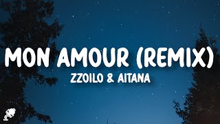 zzoilo Aitana  Mon Amour Remix LetraLyrics [upl. by Rebm]