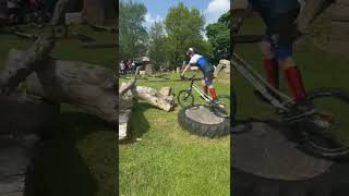 Trials bike competition at Darby [upl. by Ecnaret749]