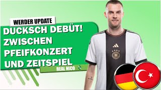 Ducksch DFB Debüt  Zwischen zeitspiel und Pfeifkonzert [upl. by Breech84]