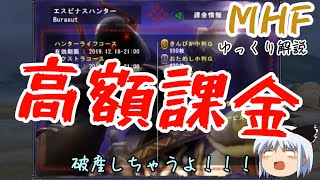 【高額】MHFハンターが使う利用料金が凄かった！（モンハンゆっくり解説） [upl. by Isej260]