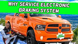 DODGE RAM WHY SERVICE ELECTRONIC BRAKING SYSTEM WARNING DODGE RAM 1500 2500 3500 2013 2014 2015 2016 [upl. by Illona543]