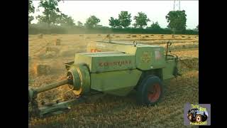 DAVID BROWN 885 AND CLAAS CONSTANT BALER [upl. by Enened]