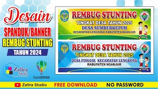 DESAIN SPANDUK REMBUG STUNTING TAHUN 2024 FREE CDR [upl. by Sherman138]