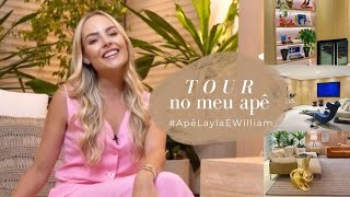 TOUR pelo APÊ Todos os DETALHES da sala e da cozinha  Layla Monteiro [upl. by Ajiam787]