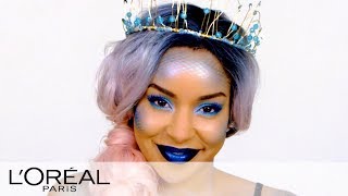 Mermaid Look  Halloween Makeup Tutorials from LOreal [upl. by Yromem722]