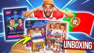 RECEBI ISTO TUDO 😱 Cromos e Cards da CHAMPIONS LEAGUE 201920 Topps [upl. by Dion]