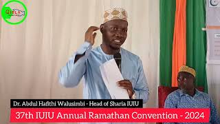 37th IUIU Annaul Ramathan Convention  2024  Keynote Address by Prof Ismael Simbwa Gyagenda Rector [upl. by Forrester]