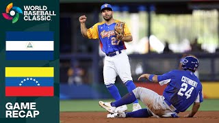 Nicaragua vs Venezuela Game Highlights  2023 World Baseball Classic [upl. by Cogn]