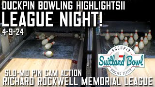 Bangers three Duckpin Bowling Tuesday League Highlights [upl. by Bax805]