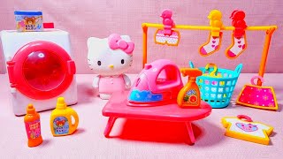 3 Minutes Satisfying with Unboxing HELLO KITTY Laundry Set ASMR No Talking [upl. by Anovad]