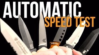 Automatic Knife Speed Test which opens fastest [upl. by Michal]