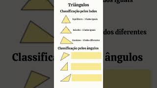 classificação de triângulos matemática [upl. by Elisha]