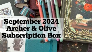 Archer amp Olive Subscription Box September 2024 [upl. by Ashlan]