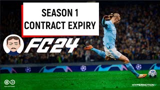 FIFA24 EA SPORTS FC24  Season 1 Contract Expiry Players Free Agents [upl. by Bonilla319]