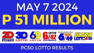 Lotto Result Today 9pm May 7 2024  Complete Details [upl. by Pollerd]