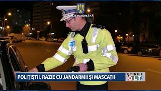 POLITISTII RAZIE CU JANDARMII SI MASCATII [upl. by Mandler]