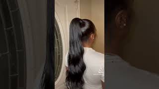 Sleek ponytail 😍😍😍🎀 hairtok viralvideo explore [upl. by Peltier412]