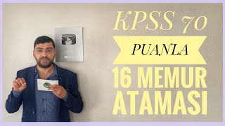 KPSS 70 PUANLA 16 MEMUR ATAMASI SEDDK PERSONEL ALIMI ONLİNE MEMUR ALIMI [upl. by Ebocaj106]