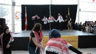 Jordanian Dabke at UWindsor  دبكة اردنية [upl. by Beauvais]