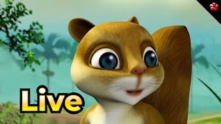 🔴 LIVE STREAM 🎬 Kathu Malayalam Cartoon Live 😻 Moral Stories and Baby SOngs 🦋 [upl. by Ahtael]