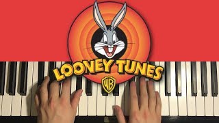 Looney Tunes Theme Song Piano Tutorial Lesson [upl. by Ataeb]