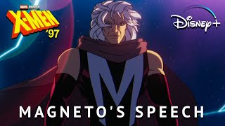 XMen 97 S1E02  Magnetos Speech At Space  Disney [upl. by Samled]