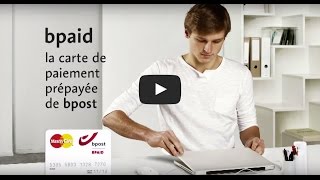 bpaid  carte de paiement prépayée de bpost  protection [upl. by Harmony]