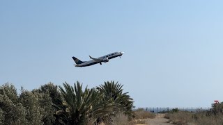 ✈️RYANAIR 737 MAX STEEP TAKEOFF FROM PAPHOS INTERNATIONAL AIRPORT [upl. by Klapp]