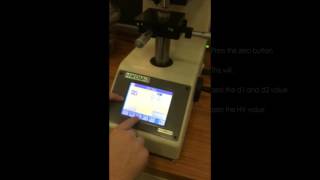 How to measure Vickers hardness on microindenter [upl. by Noj]