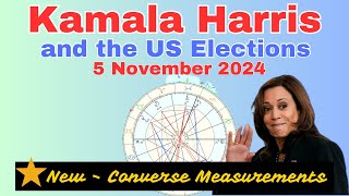 Reuploaded  The Astrology of Kamala Harris and her Prospects in the 2024 Elections Converse Chart [upl. by Ydollem]