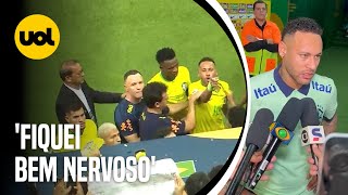 NEYMAR DETONA TORCEDOR QUE JOGOU PIPOCA APÓS EMPATE DA SELEÇÃO BRASILEIRA CONTRA A VENEZUELA [upl. by Symon979]