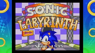 Sonic on Game Gear Sonic Labyrinth 1995 [upl. by Flavian]