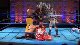 Deucalion kills CreateAWrestler II and Equinox III CHIKARA King of Trios 2014 Night 2 [upl. by Crow]