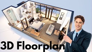 3d Floor Plans  How To Create A Floorplan FAST  Expert Real Estate Rendering [upl. by Ecertal]