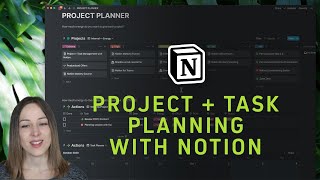 Project and task planning with Notion [upl. by Lemraj]