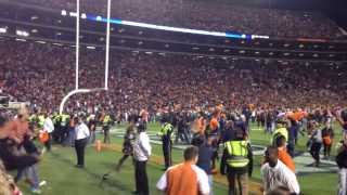 Auburns Chris Davis wins the 2013 Iron Bowl Winning endzone POV [upl. by Euqinomahs]