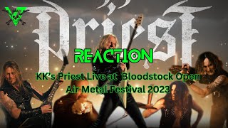 Reaction To KKs Priest Hellfire Thunderbolt LIVE Bloodstock Open Air Metal Festival 2023 [upl. by Airbmac]