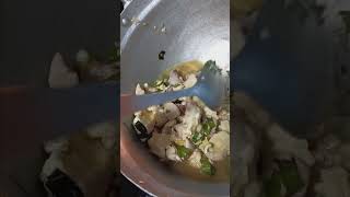 Puffball Mushroom and pork onions cilantro [upl. by Asilav]