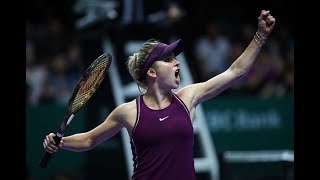 Elina Svitolina  2018 WTA Finals Final  Shot of the Day [upl. by Idok]