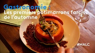 Gastronomie  les premiers potimarrons farcis de lautomne [upl. by Ayyn157]