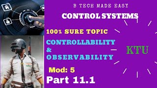 Controllability Observability Gilbert Test amp Kalmans Test  Control Systems Part 1 [upl. by Ynamrej406]