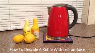 How To Descale A Kettle With Lemon Juice [upl. by Odoric]